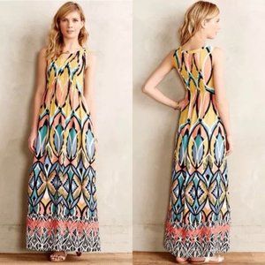 Anthropologie Dahlia Embroidered Maxi Dress 2